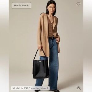 J. Crew Juliette Collarless Sweater Blazer/Cardigan (Small)